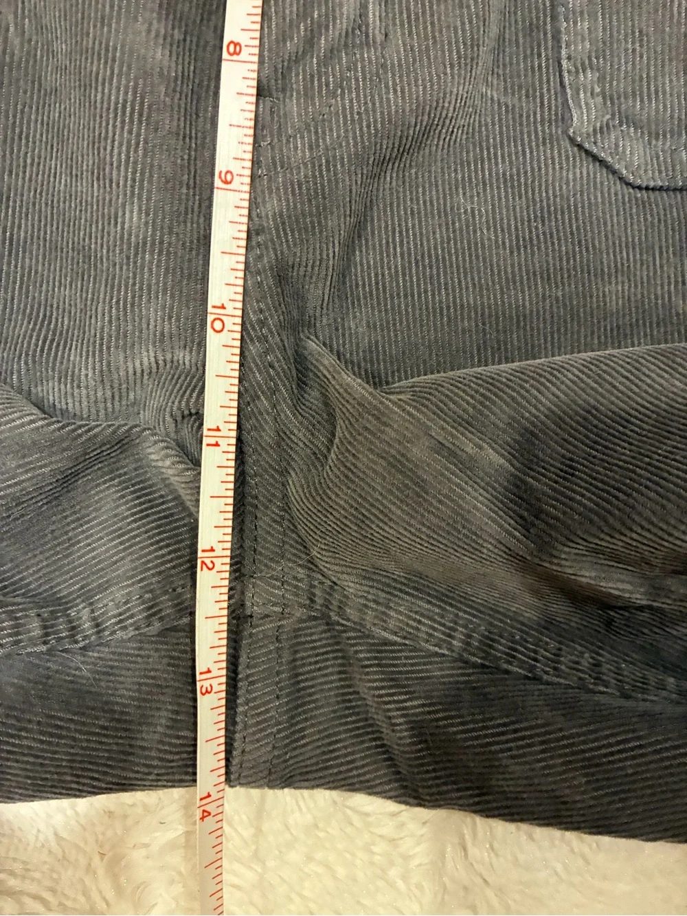 J. Crew Sailer Slime- Wide Leg Corduroy Charcoal pants size 30